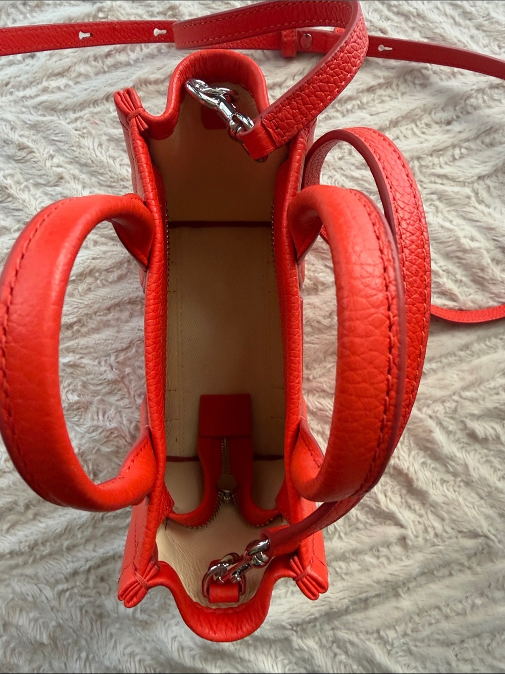 Marc Jacobs Red Mini Tote Crossbody - Picture 7 of 7